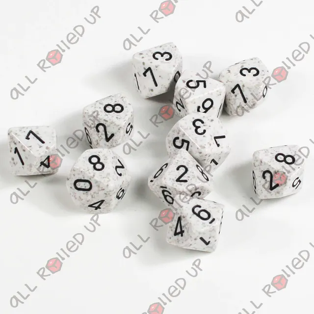 Chessex Speckled Arctic Camo sada kostek D10 10 ks