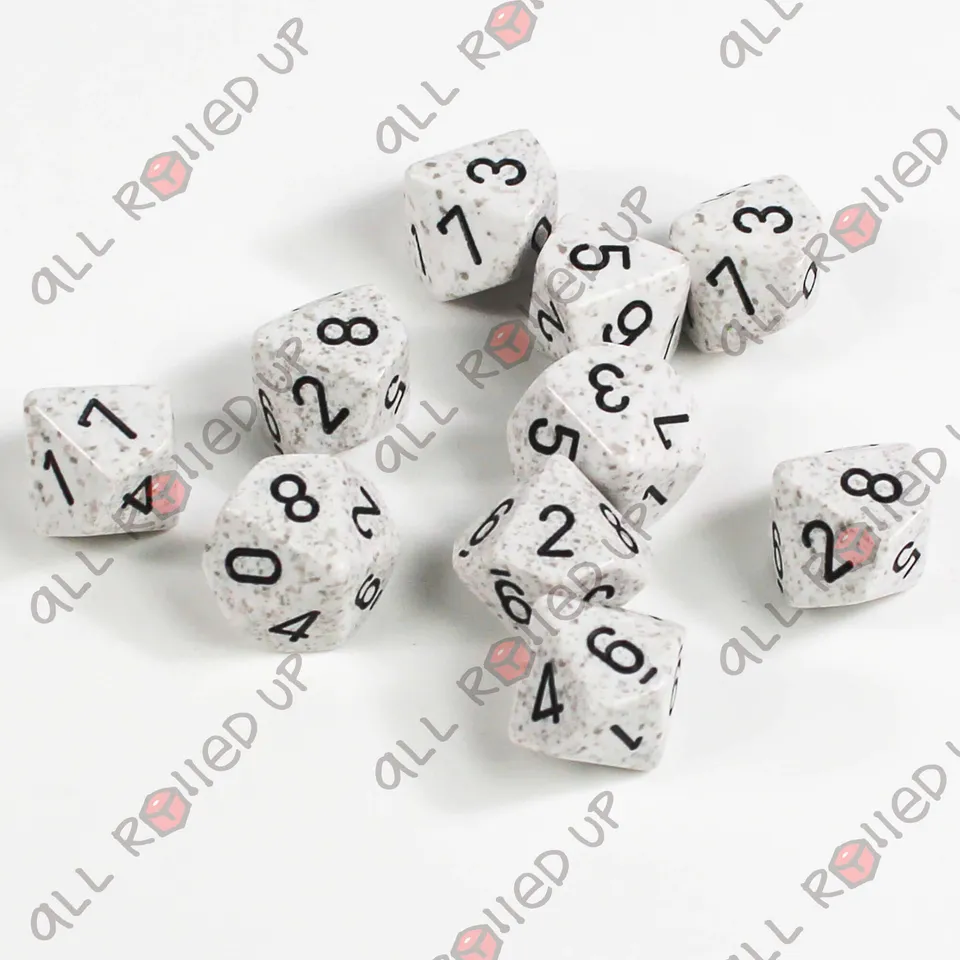 Chessex Speckled Arctic Camo sada kostek D10 10 ks