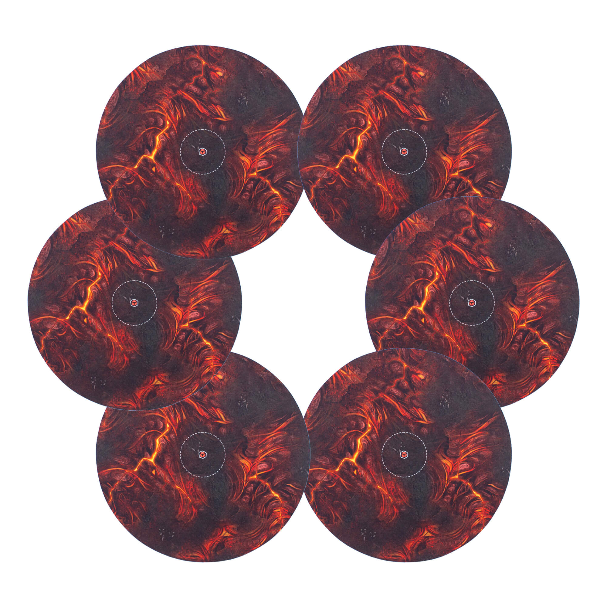All Rolled Up Lava Hellscape neoprenové markery 6 ks