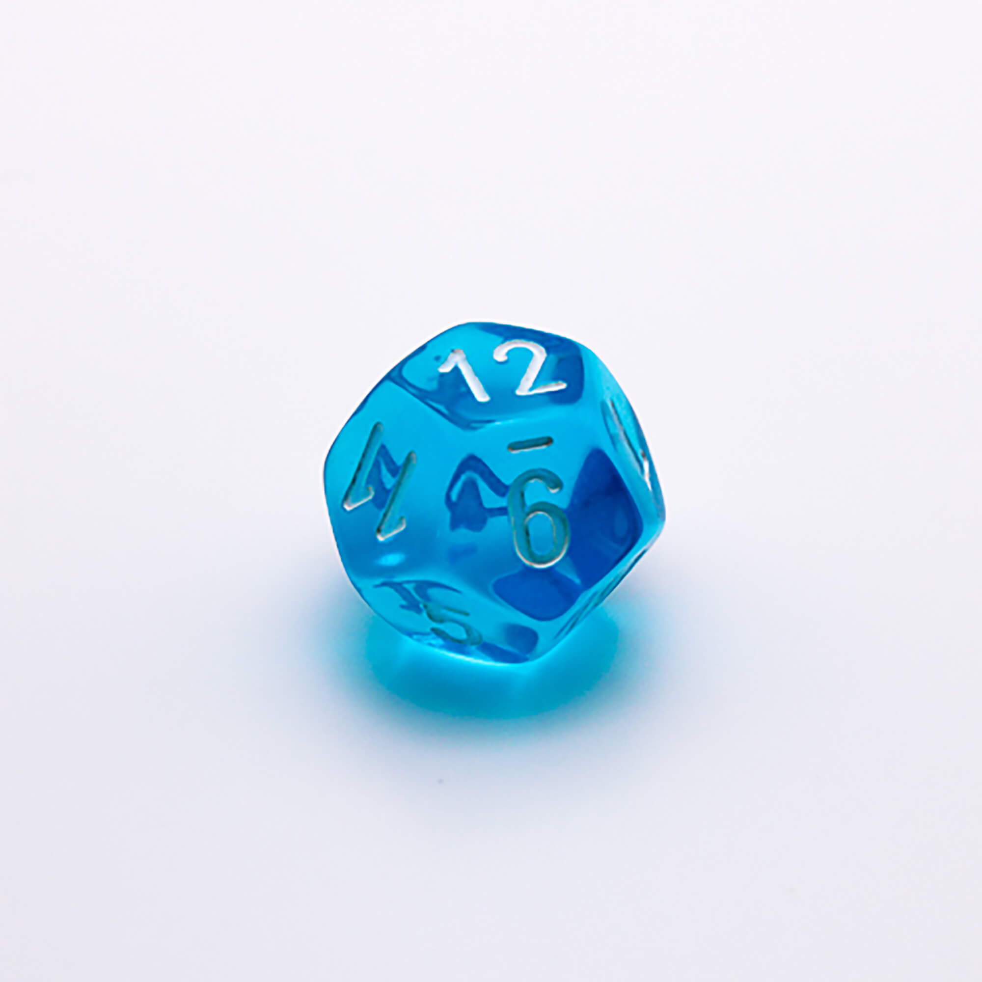 Chessex Lab Wave 7 Translucent Tropical Blue sada 8 kostek