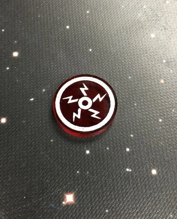 Geek Mod X-Wing iontové žetony 5 ks červené