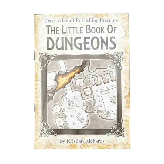 Square Hex Little Book of Dungeons kniha map A5