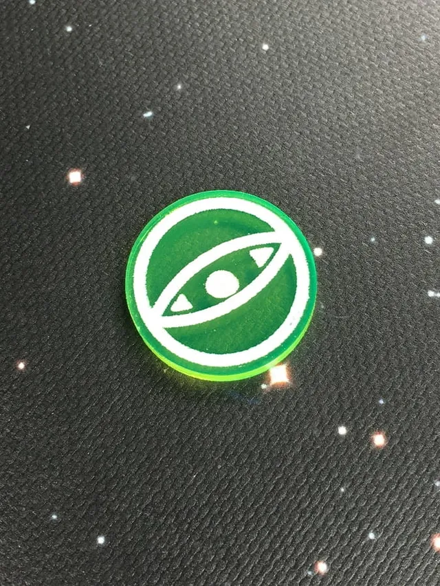 Geek Mod X-Wing akrylové žetony soustředění 5 ks zelené