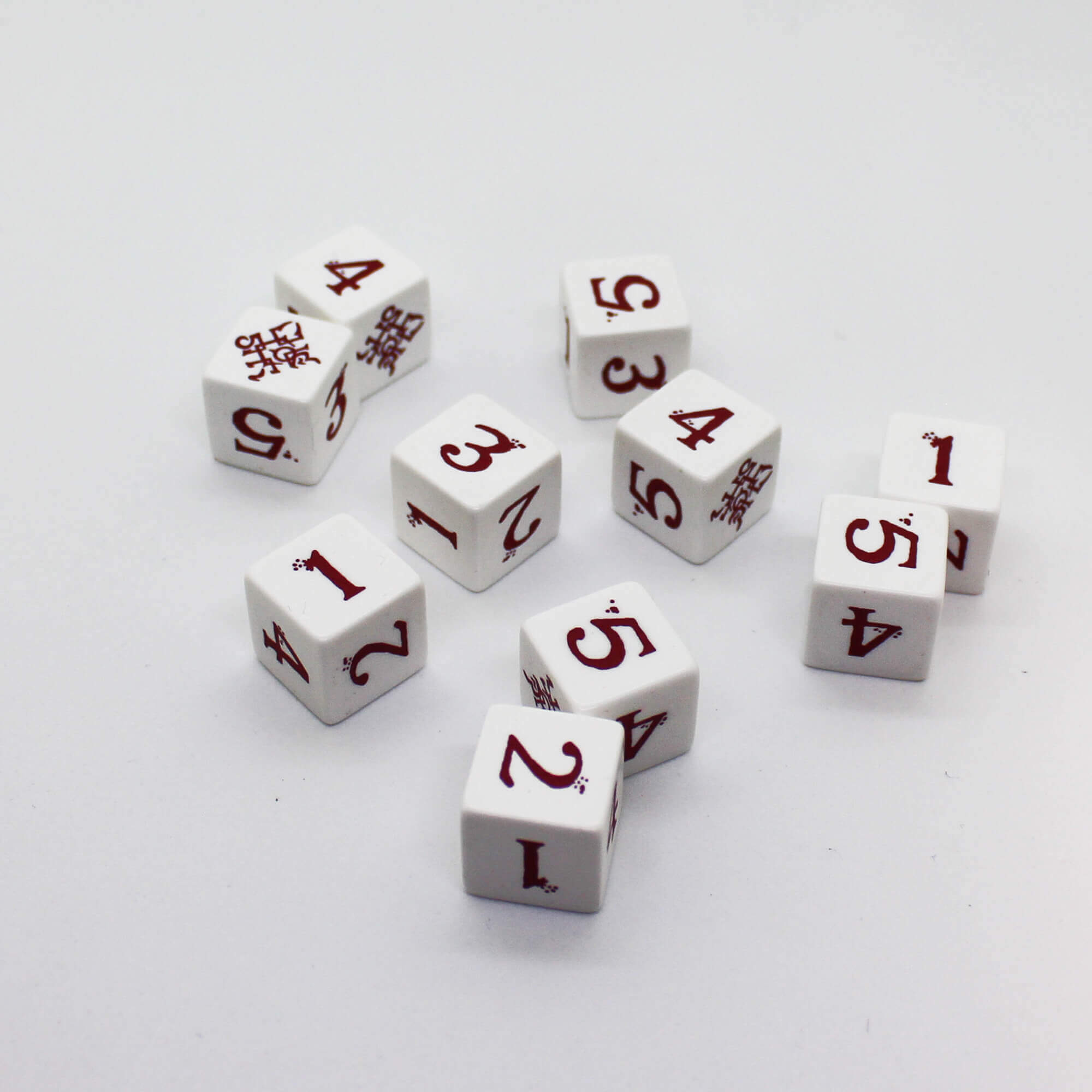 SINS White Sigil kostka D6 bílá klasická