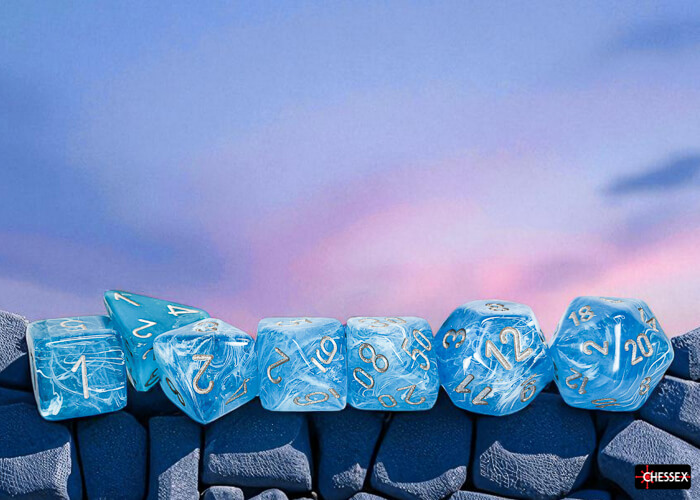 All Rolled Up Luminary Sky Silver sada kostek 7 ks 20 mm