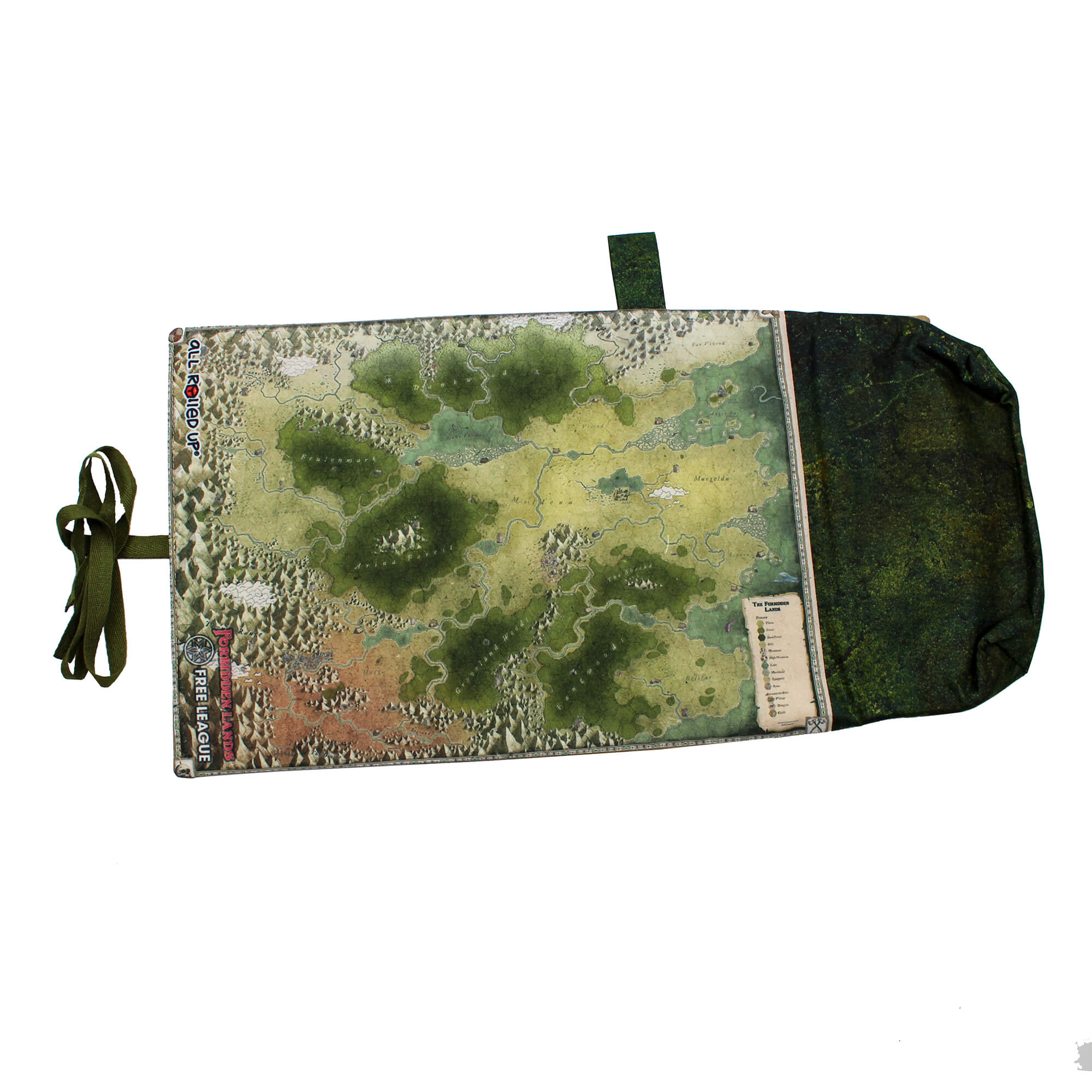 All Rolled Up Cursed World Map Forbidden Lands pouzdro na kostky