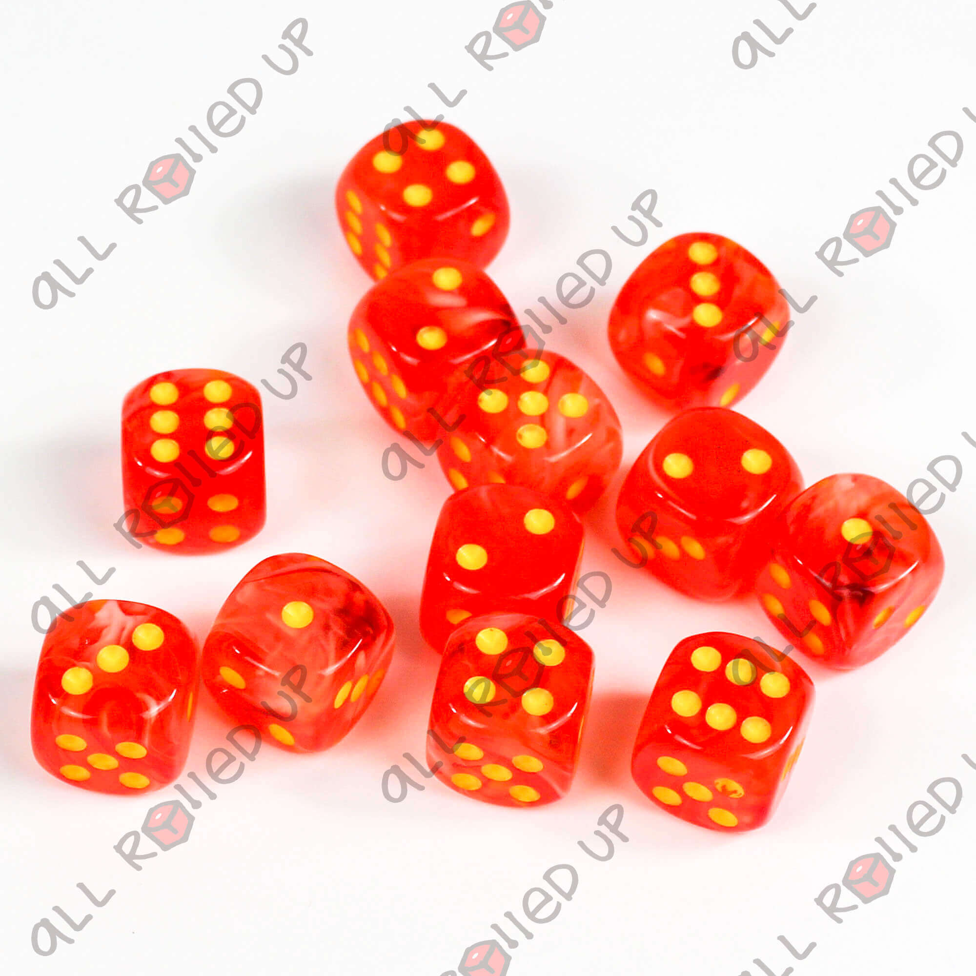 Chessex Ghostly Glow CHX27723 D6 kostky 12ks 16mm