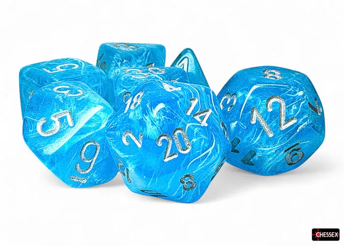 All Rolled Up Luminary Sky Silver sada kostek 7 ks 20 mm