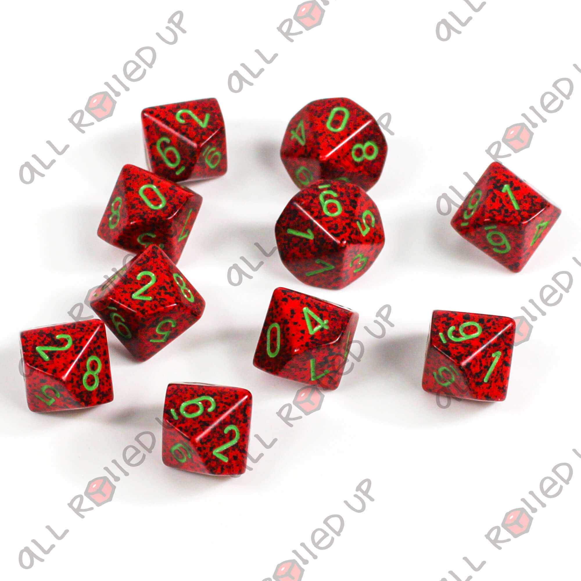 Chessex Speckled D10 kostky 10 ks jahodové