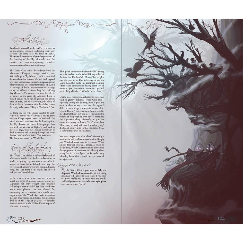 Zephyr Windfolk RPG hra box set Ophoi