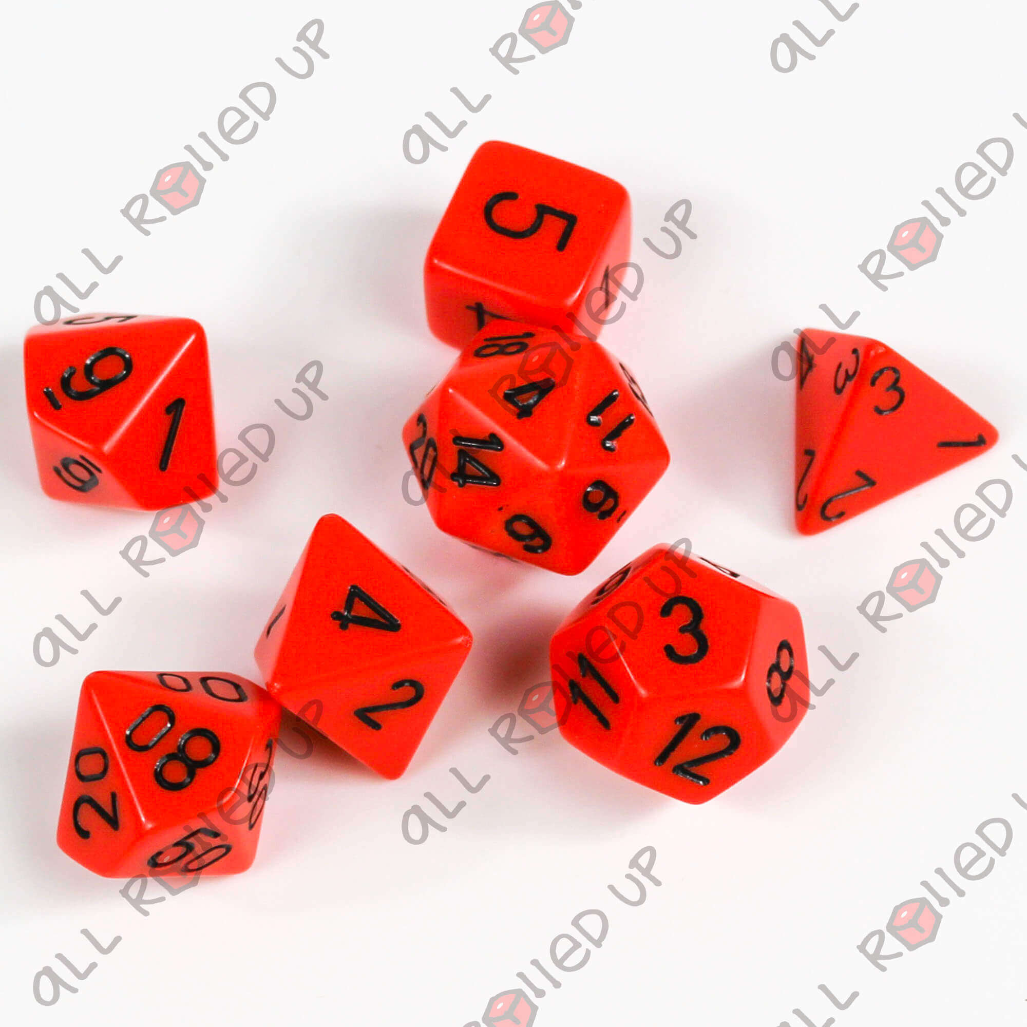 Chessex Opaque CHX25403 sada kostek oranžovo-černá