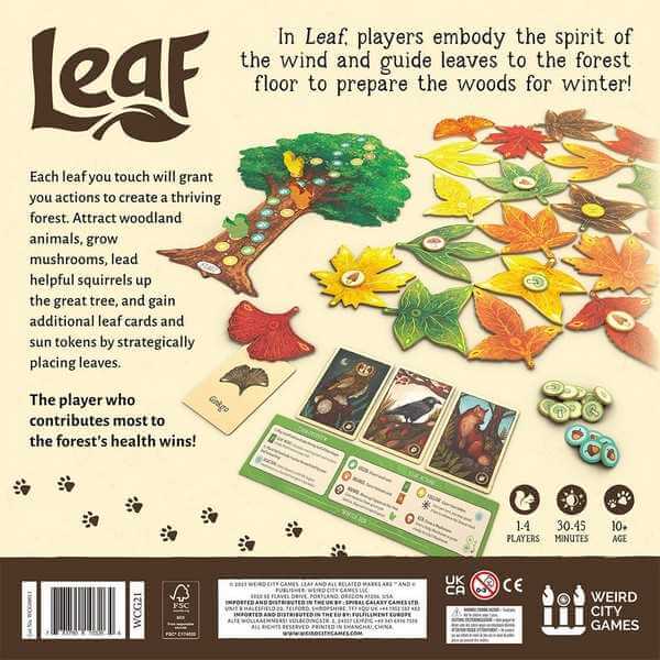 Leaf desková hra vítr a les 1–4 hráči