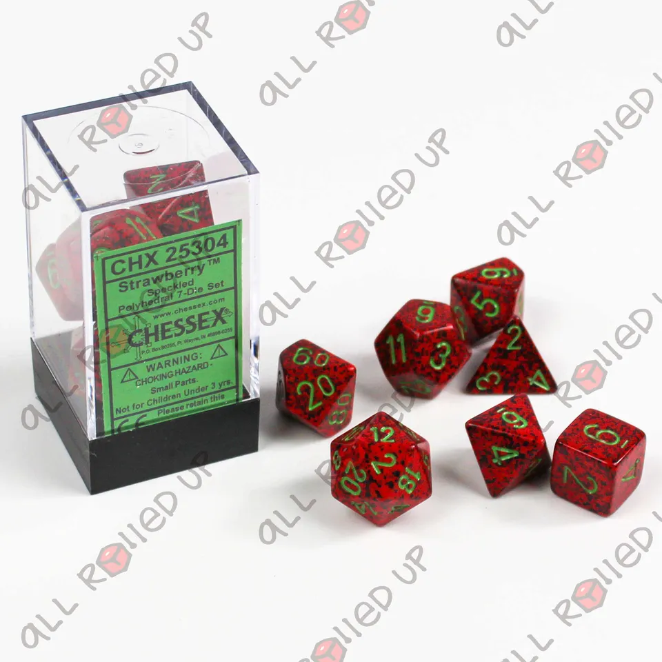 Chessex Speckled Strawberry sada kostek 7 ks