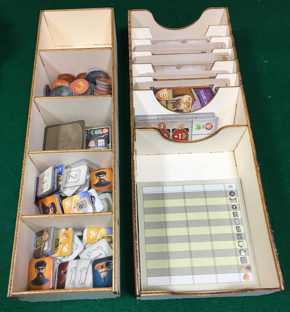 Geek Mod Insert Great Western Trail HDF organizer Rails
