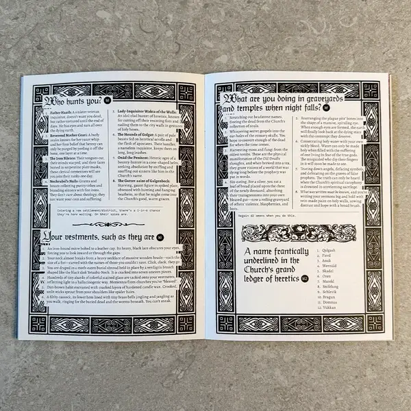 All Rolled Up Salt, Spit and Silver zine Mörk Borg A5