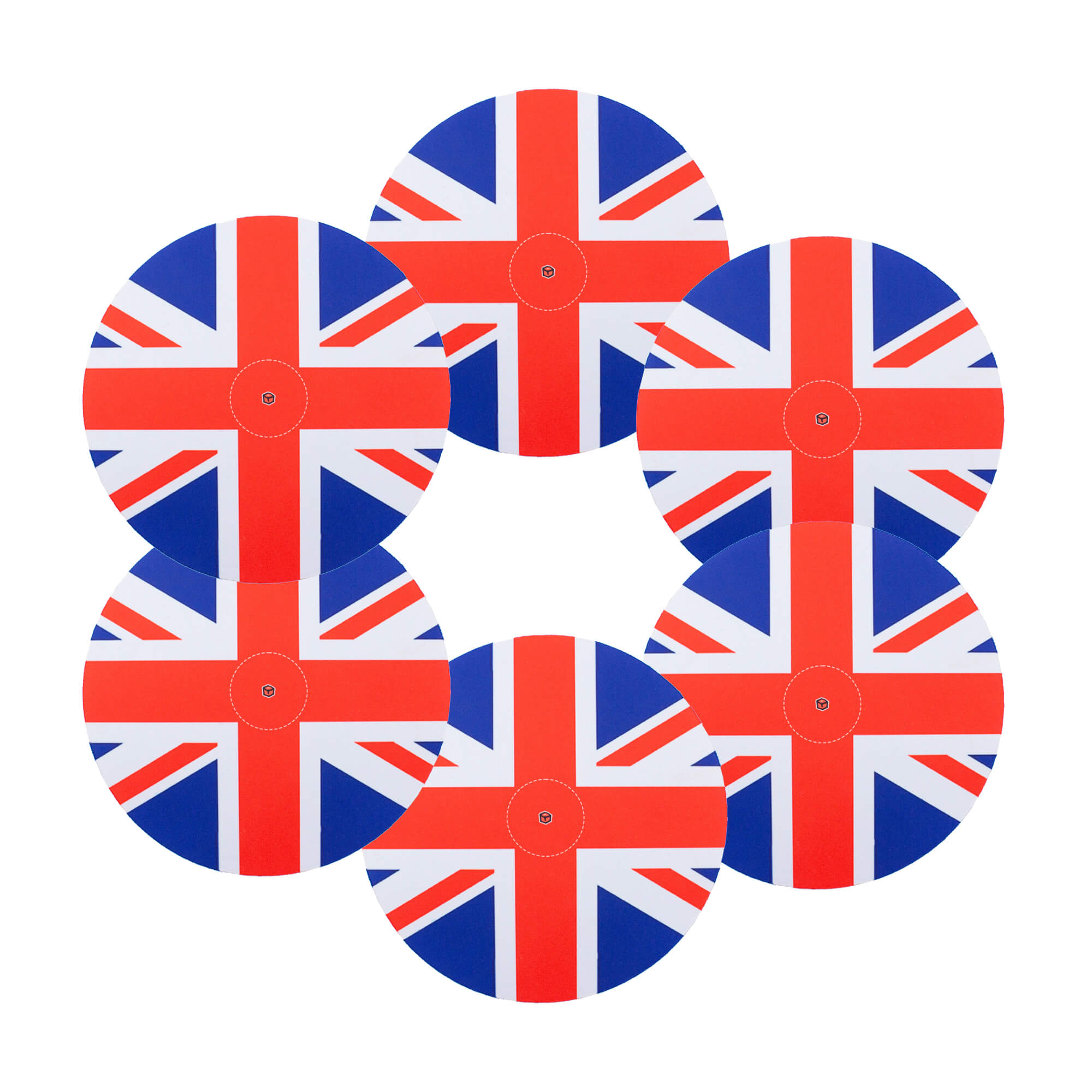 All Rolled Up Union Jack sada žetonů 6 ks 192 mm