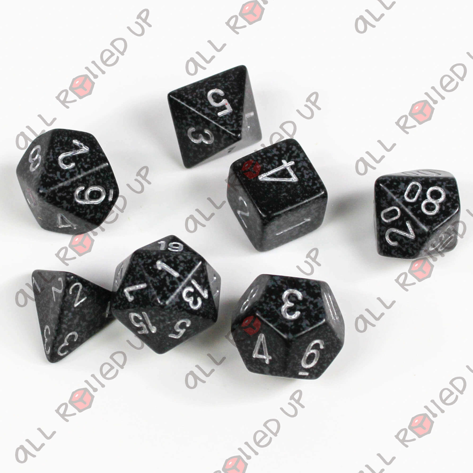Chessex Speckled sada kostek Ninja 7ks polyedrická