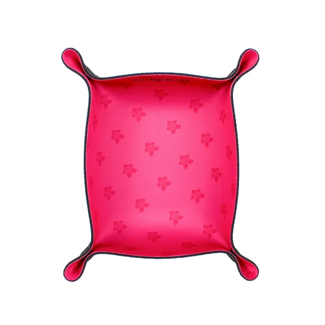 All Rolled Up Meeple Compact neoprenová miska na kostky Magenta