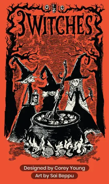 All Rolled Up 3 Witches karetní hra zdvihová pro 3 hráče