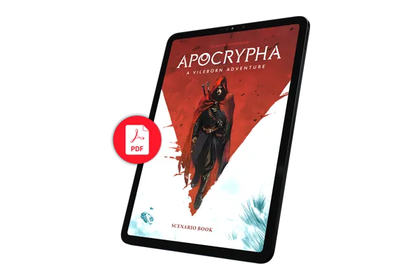 Horrible Games Vileborn Apocrypha scénářová kniha digitální edice