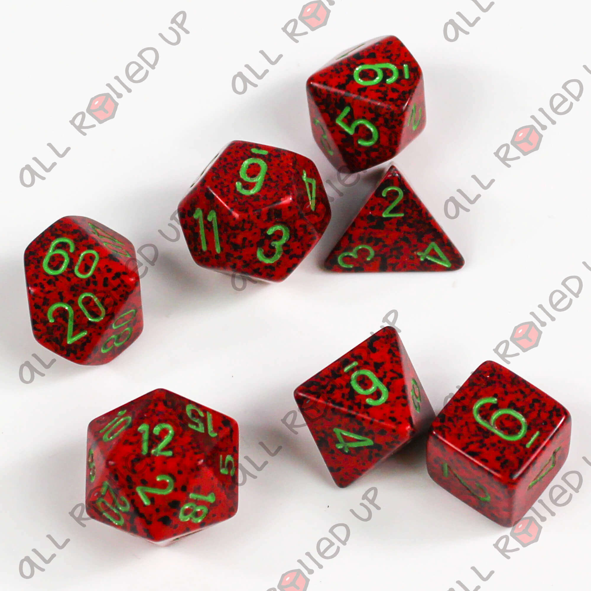 Chessex Speckled Strawberry sada kostek 7 ks
