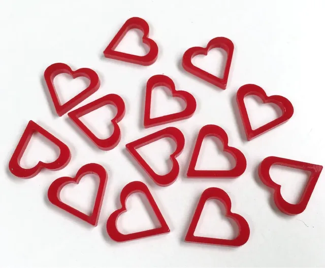 Geek Mod Love Letter srdíčkové žetony 13 ks plexi