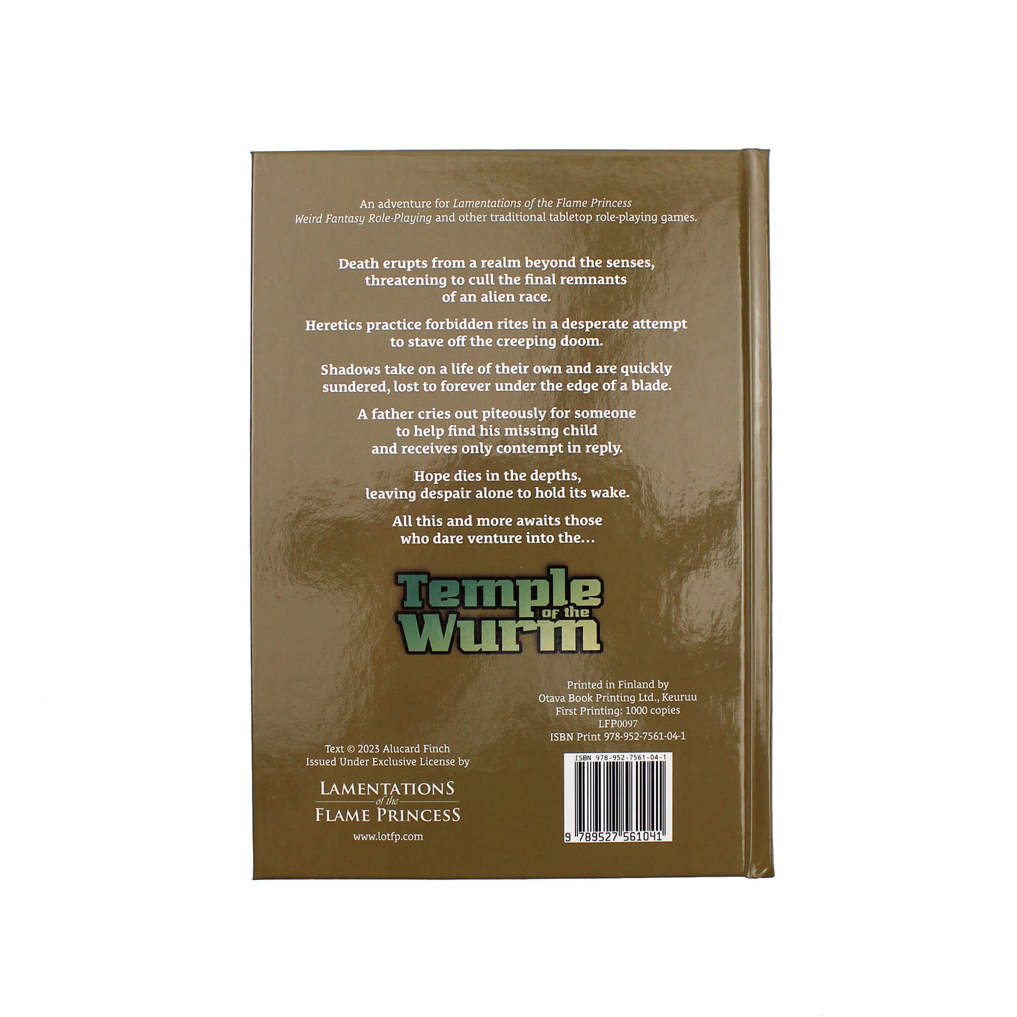 All Rolled Up Temple of the Wurm RPG dobrodružství