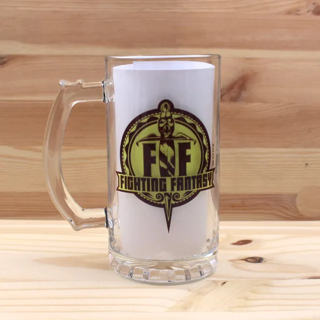 Fighting Fantasy Trigger půllitr čirý 16 oz sklo