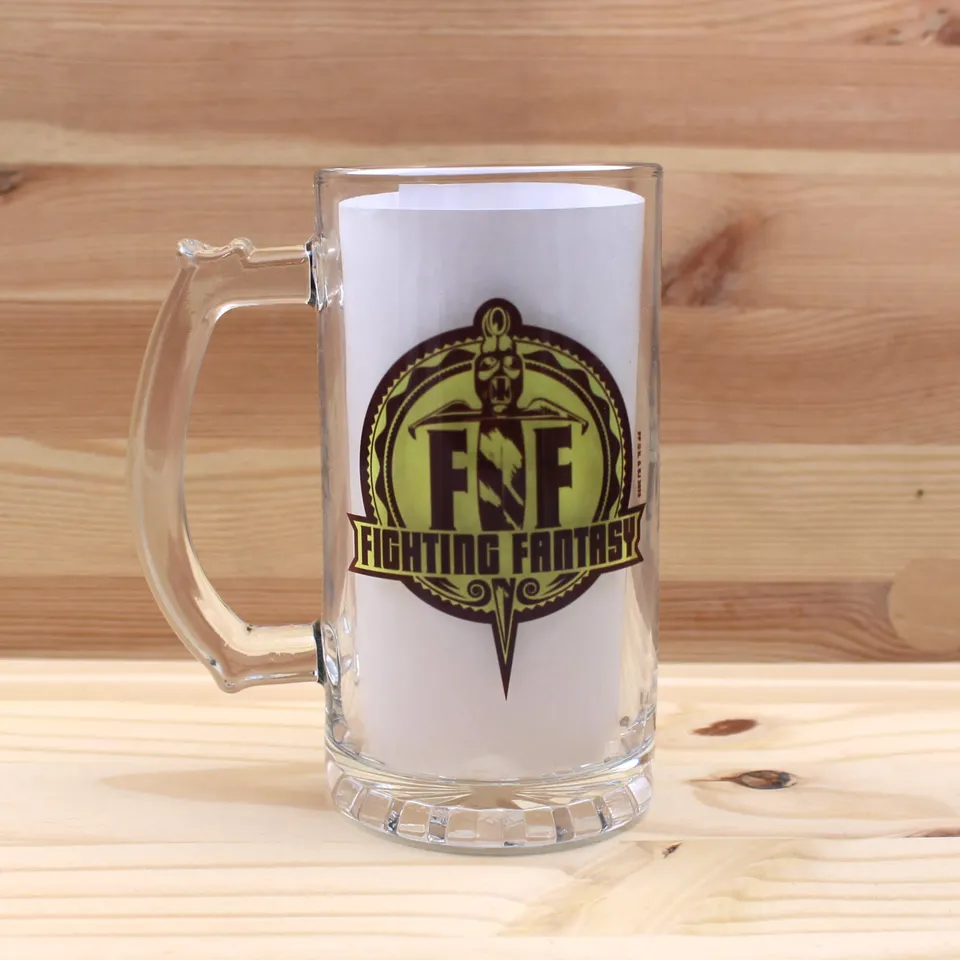 Fighting Fantasy Trigger půllitr čirý 16 oz sklo