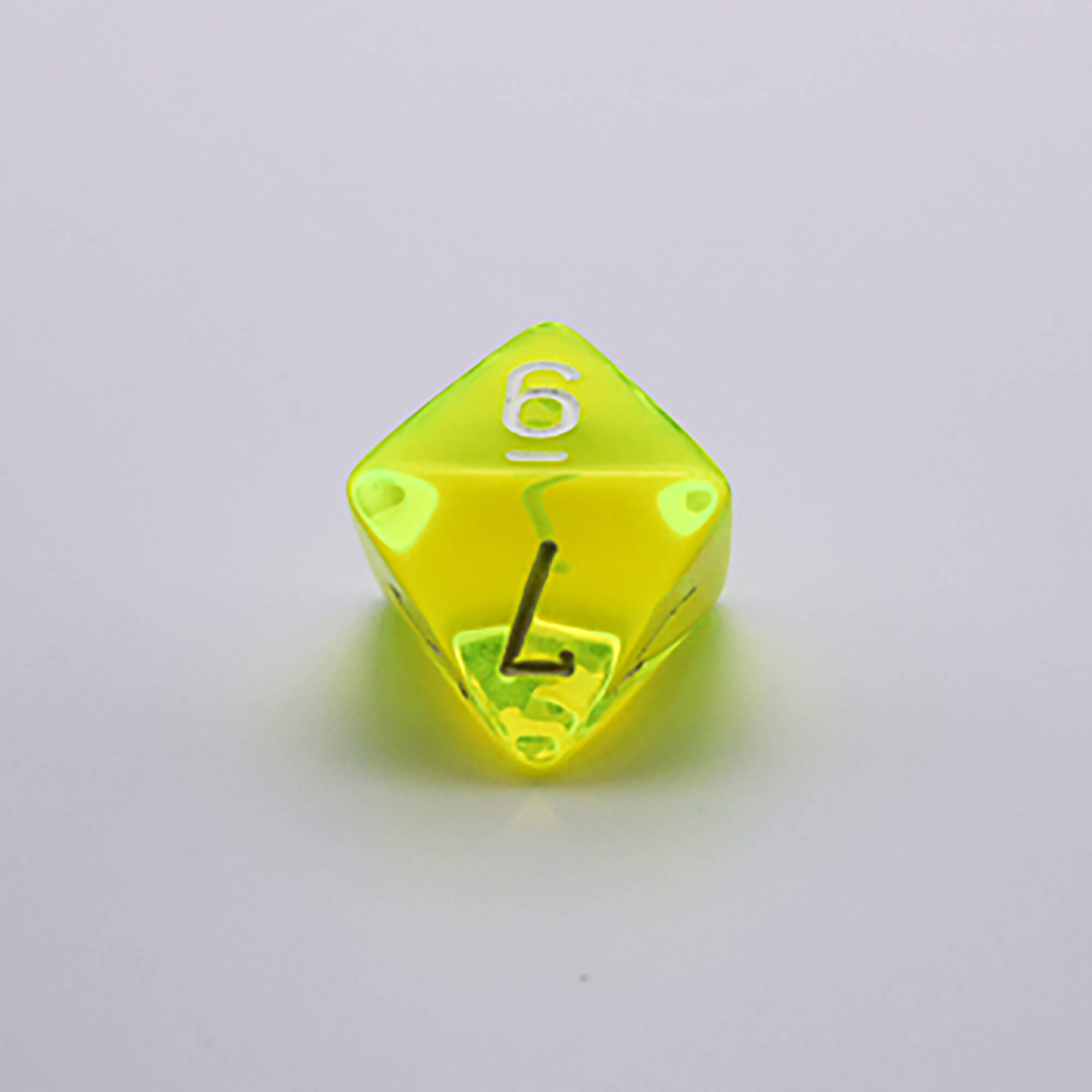 Chessex Lab Wave 7 sada kostek neonově žlutá 8 ks