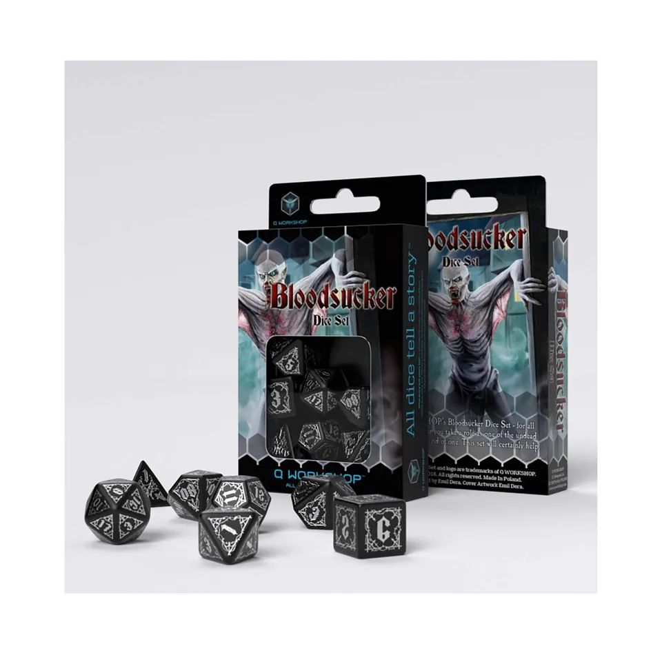 Q Workshop Bloodsucker sada RPG kostek černá 7 ks
